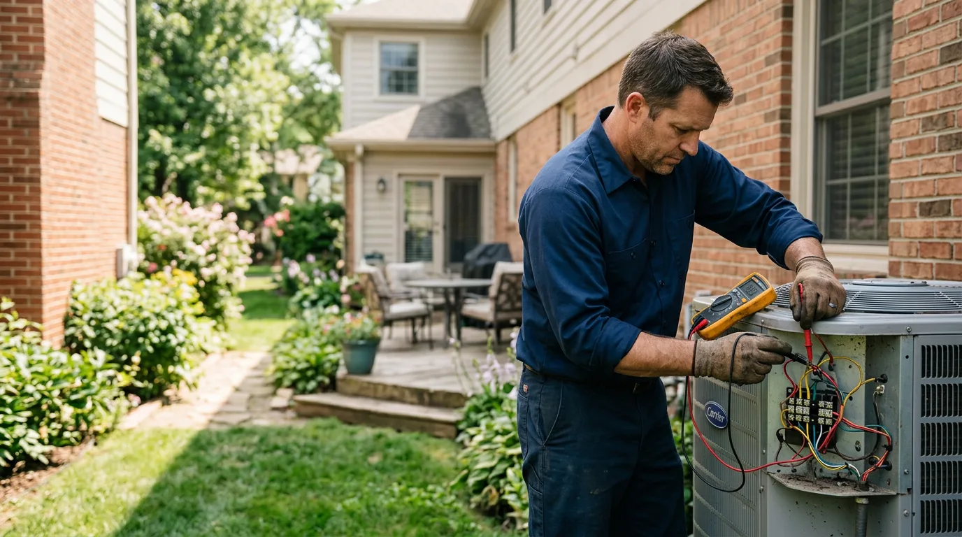 HVAC technician working near Fortuna, CA